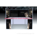 Portable Black Exhibition Booth Displays , Modular Trade Show Display Systems